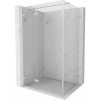 Mexen Lunar T, sklápací sprchový kút ľavý 130 x 110 cm, 8mm číre sklo, oceľový profil, 834T-130-110-97-00-L