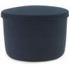 Normann Copenhagen Pouf Hide Storage Small, steel blue