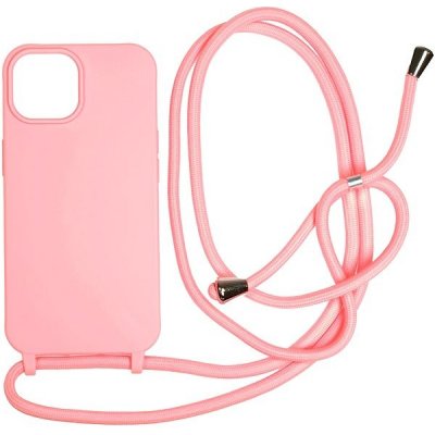 Mobile Origin Lanyard Case Pink iPhone 15 LYC-S-PNK-15