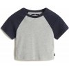 VANS Clare Raglan Tee CementHthr/ParisianNght - XS