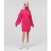 Karl lagerfeld sveter LONG KNIT TUNIC W/LOGO ružová