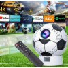PRENOSNÝ PROJEKTOR V TVARE FUTBALOVEJ LOPTY 1080P/4K SMART LED DOMÁCE KINO WIFI BT