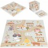 EcoToys Veľká podložka puzzle z EVA peny pre deti Farma 90,5x90,5 cm 21 ks