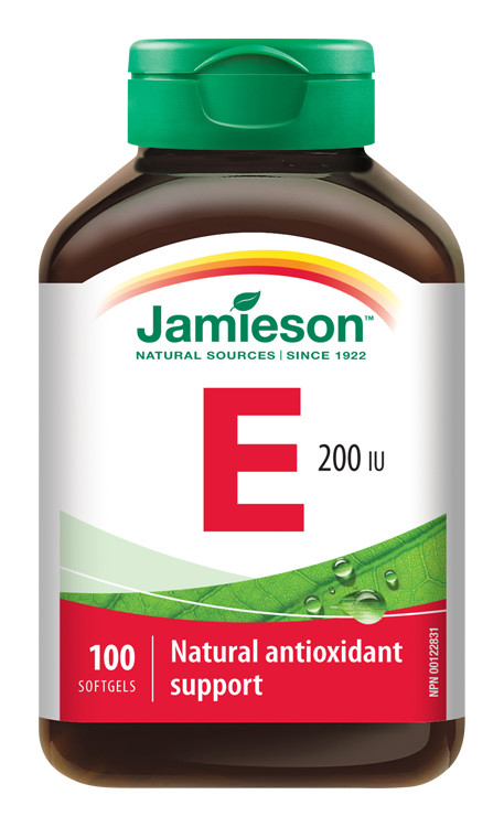 Jamieson Vitamín E 200 IU 100 kapsúl