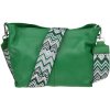 NovaKabelka.sk Batilda Verde s prídavným popruhom IV kožená talianska crossbody kabelka zelená