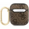 Guess 4G Script puzdro pre AirPods 1/2 hnedé GUA24GSMW