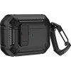 Puzdro Armor na Airpods 4 s karabínou – čierne