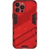AppleKing odolné ochranné so stojančekom iPhone 13 Pro - červené