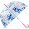 Lilo a Stitch deštník dětský holový manuální průhledný modrý