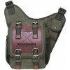 Kaukko plátená crossbody taška Challenge Zelená