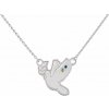 Eppi Náhrdelník v tvare holubice s diamantmi Dove N43658