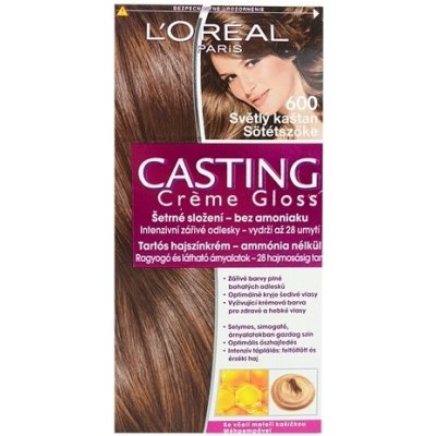 L'Oréal Casting Creme Gloss šetrné zloženie bez amoniaku svetlý gaštan 600  od 3,91 € - Heureka.sk