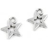Anjelské stuhy Prívesok hviezda 12x12mm platina