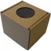 Krabica s okienkom 8x8x7cm kus Hnedá