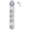 Solight prepäťová ochrana, 150J, 4 zásuvky, 1,5m, biela