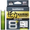 Shimano Splietaná Šnúra Line Kairiki 8+ Mantis Green 300 m - 0,23 mm 22,5 kg