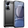 Gumený kryt CARBON na Huawei P50 - Čierna
