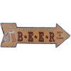 Ceduľa BEER 46x16 cm Plechová tabuľa
