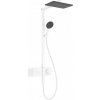 Hansgrohe Raindance Alive Q - Sprchový set s termostatom, 21x34 cm, 3 prúdy, EcoSmart, matná biela - 24591700
