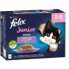 Felix Fantastic Junior hovädzie, kuracie, sardinky, losos v želé 12 x 85 g