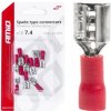 AMIO Elektrické konektory – samice (násuvka) 7.4mm 0.5-1.5mm2 10A