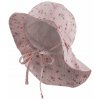 STERNTALER Klobúk s ochranou krku kvetinky organická bavlna UV 30+ ružová dievča- 45 cm 6-9 m
