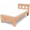TEXPOL Jednolôžková posteľ z masívu JANA SENIOR Veľkosť: 210 x 90 cm, Materiál: Dub, Morenie: grau