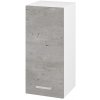 Dreja Horná skrinka DOS SYD 35 - N01 Biela lesk / Úchytka T01 / D01 Betón / Levé