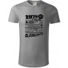1979 v kocke - Tričko z organickej bavlny - M ( Starostrieborná )