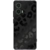 Picasee silikónový čierny obal pre Motorola Moto G35 5G - Midnight Leopard