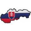 Nášivka Slovenská vlajka Slovensko s mapou 9x4,2 cm