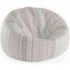 Sablio Sedací vak Cocoon Pruhy a bodky - 75 x 45 x 35 cm