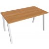 Hobis Pracovný stôl UNI A, 140x75,5x80 cm, jelša/biela