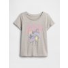 GAP Baby tričko s logom Sivá 12-18M Sivá Sivá