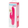 Happyrabbit Curve Slim - vibrátor s výbežkom na klitoris - vodeodolný - ružový