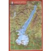 Gardasee, Reliefpostkarte. Lago di Garda. Lake Garda