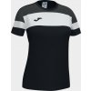 Joma Dámsky dres CREW IV COTTON T-SHIRT BLACK-ANTHRACITE S/S Veľkosť: L