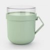 Jedálenský box Brabantia Olovrantový box jadeitovo zelená MAKE & TAKE 600 ml