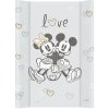 CEBA Podložka prebaľovacia s pevnou doskou COMFORT (50x70) Disney Minnie & Mickey Grey TH-203-127-666