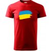 Ukrajina vlajka - Klasické pánske tričko vyššej gramáže - 3XL ( Červená )