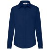 Košeľa dámska Fruit of the Loom popelínová LS - navy, L