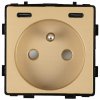 Elektrická zásuvka, USB nástenná MIUUN zlatá
