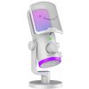 Fifine Studiový kondenzátorový mikrofon AM6W s RGB potlačením šumu