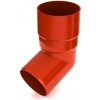 Plastové koleno BRYZA 67° Ø 90 mm, tehlovo červená RAL 8004