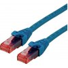 Roline 21.15.2543 RJ45 sieťové káble, prepojovacie káble CAT 6 U/UTP 3.00 m modrá netienený, bez halogénov, samozhášavý 1 ks; 21.15.2543