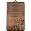 MMC7245/B - Medaila volejbal (70x45 mm, hr.2mm) bronz - 7x4,5x0,2 cm,Výška (cm)