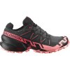Dámska bežecká trailová obuv SALOMON-Speedcross 6 GTX W nine iron/black/flamingo pink Čierna 40 2/3 25/26