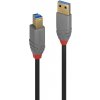 Lindy 36743 USB, USB 3.2 Gen1 (USB 3.0 / USB 3.1 Gen1) USB-A zástrčka, USB-B zástrčka, 3m, černý