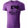 T-ričko BMW e30 line pánske tričko Farba trička: Fialová, Farba potlače: Čierna, Veľkosť: XL