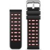 Remienok Aligator 22AW0001, silikónový Duálny 22mm (22AW0001) čierny/červený